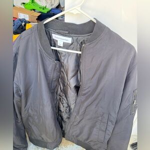 Black bomber jacket